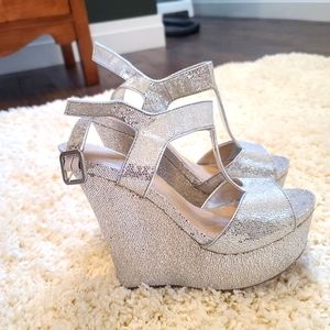 Aldo glitter wedge 38